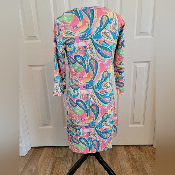 NWT Lulu B Tropical UPF 50+ Colorful Beach Coverup/Cooling Dress Size S - Picture 3 of 9